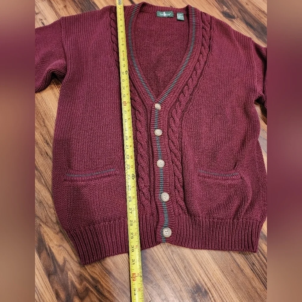 Vtg Hunt Club V-neck cardigan sweater